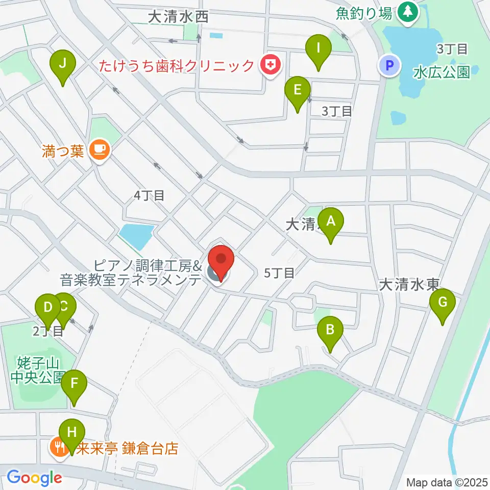 テネラメンテ周辺の駐車場・コインパーキング一覧地図