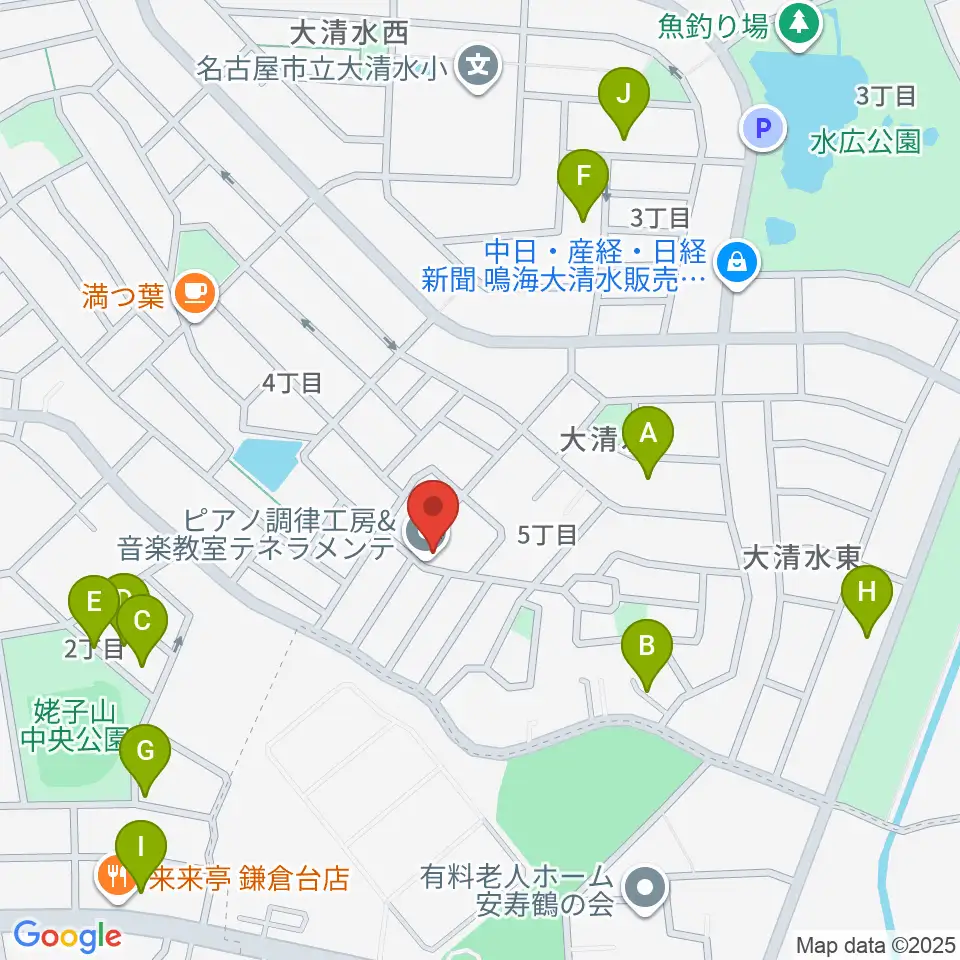 テネラメンテ周辺の駐車場・コインパーキング一覧地図