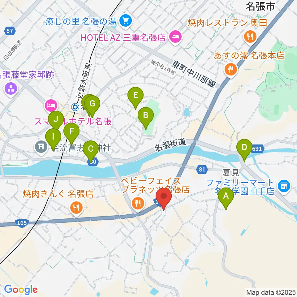 ピアノの山口周辺の駐車場・コインパーキング一覧地図