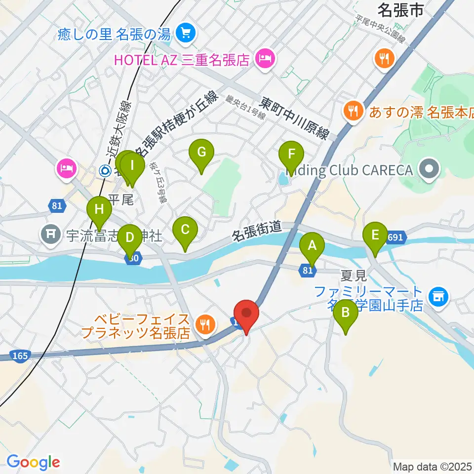 ピアノの山口周辺の駐車場・コインパーキング一覧地図