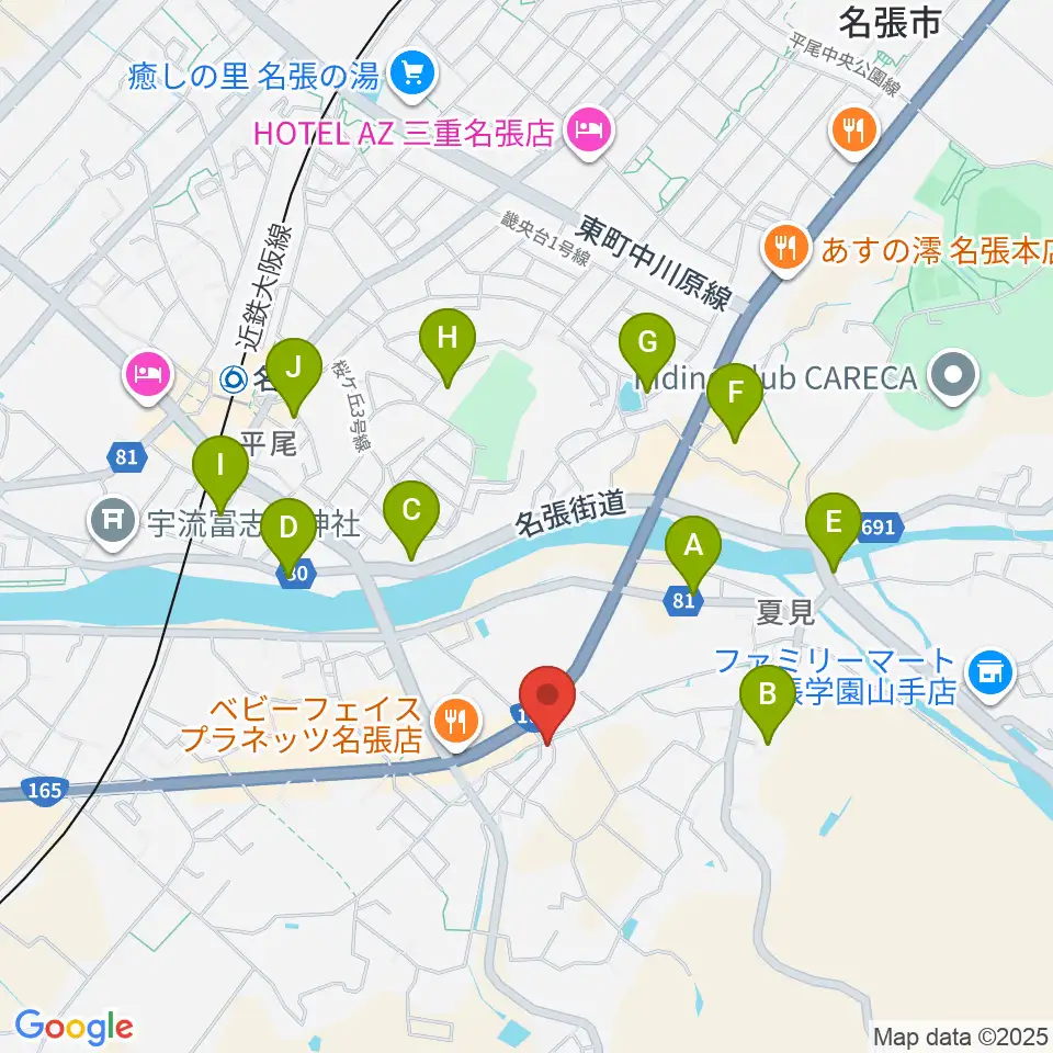 ピアノの山口周辺の駐車場・コインパーキング一覧地図