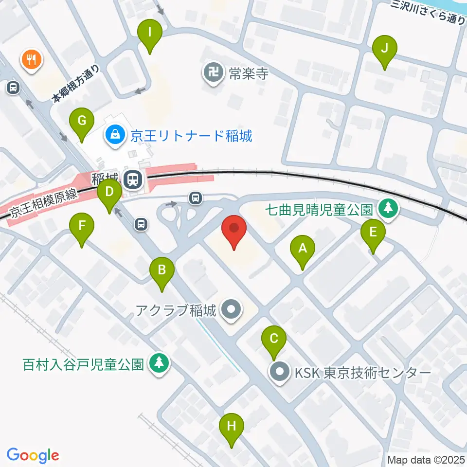 タカハシミュージックプラザ周辺の駐車場・コインパーキング一覧地図
