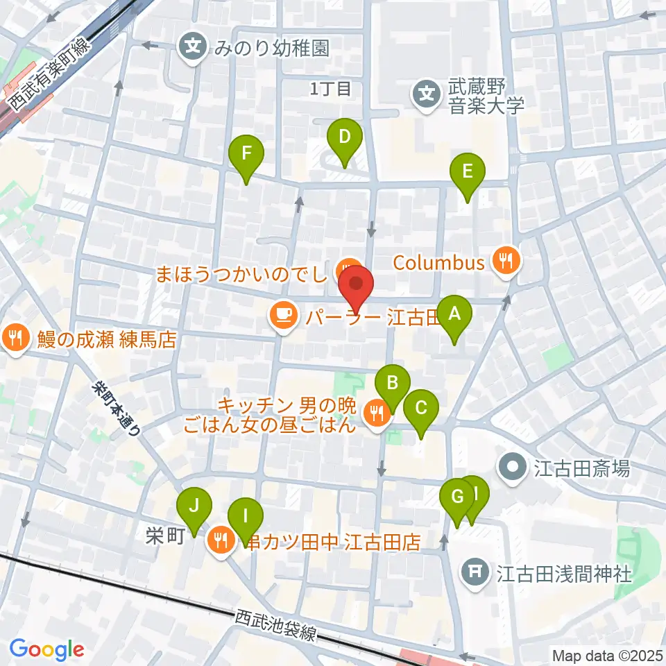 北里楽器フェルマータ周辺の駐車場・コインパーキング一覧地図