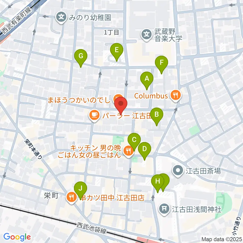 北里楽器フェルマータ周辺の駐車場・コインパーキング一覧地図