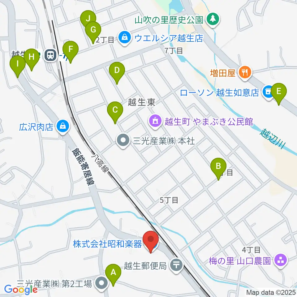 昭和楽器周辺の駐車場・コインパーキング一覧地図