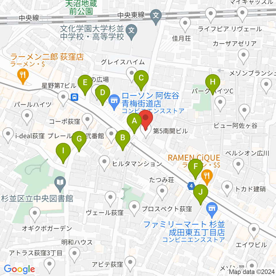 ボゴランマーケット周辺の駐車場・コインパーキング一覧地図