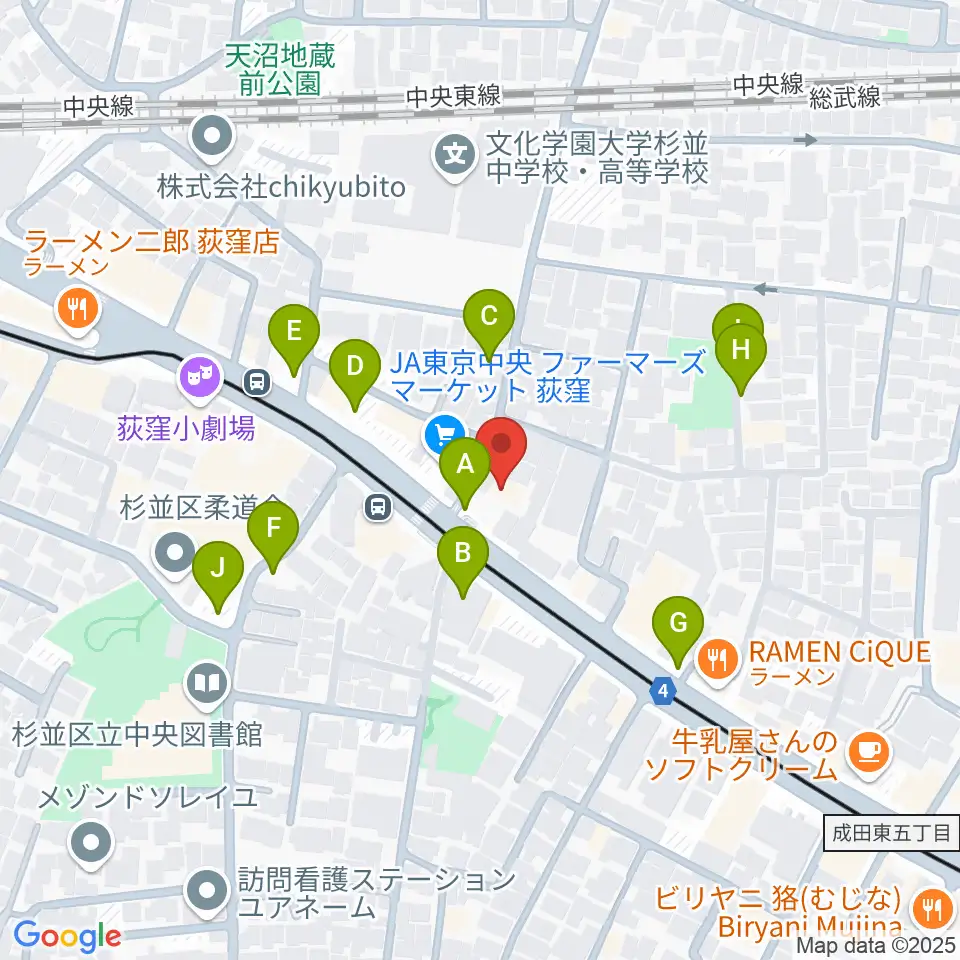 ボゴランマーケット周辺の駐車場・コインパーキング一覧地図