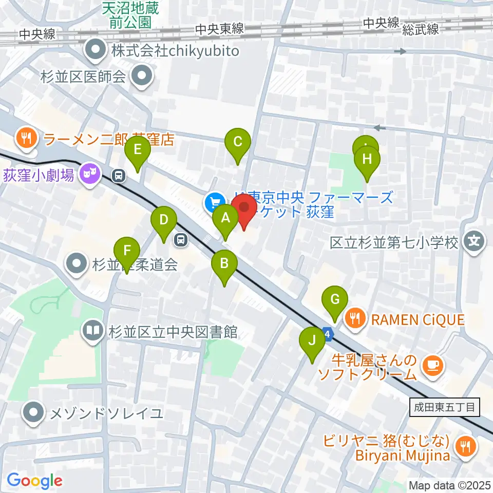 ボゴランマーケット周辺の駐車場・コインパーキング一覧地図