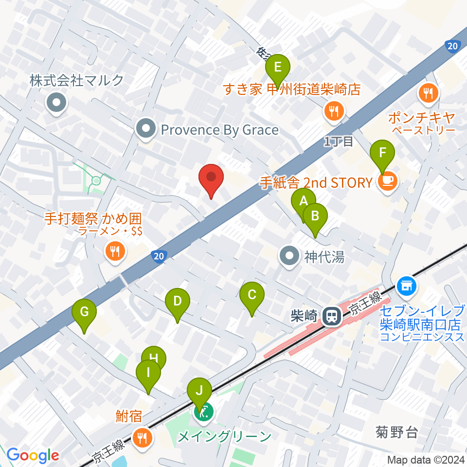 岡本ピアノサービス周辺の駐車場・コインパーキング一覧地図