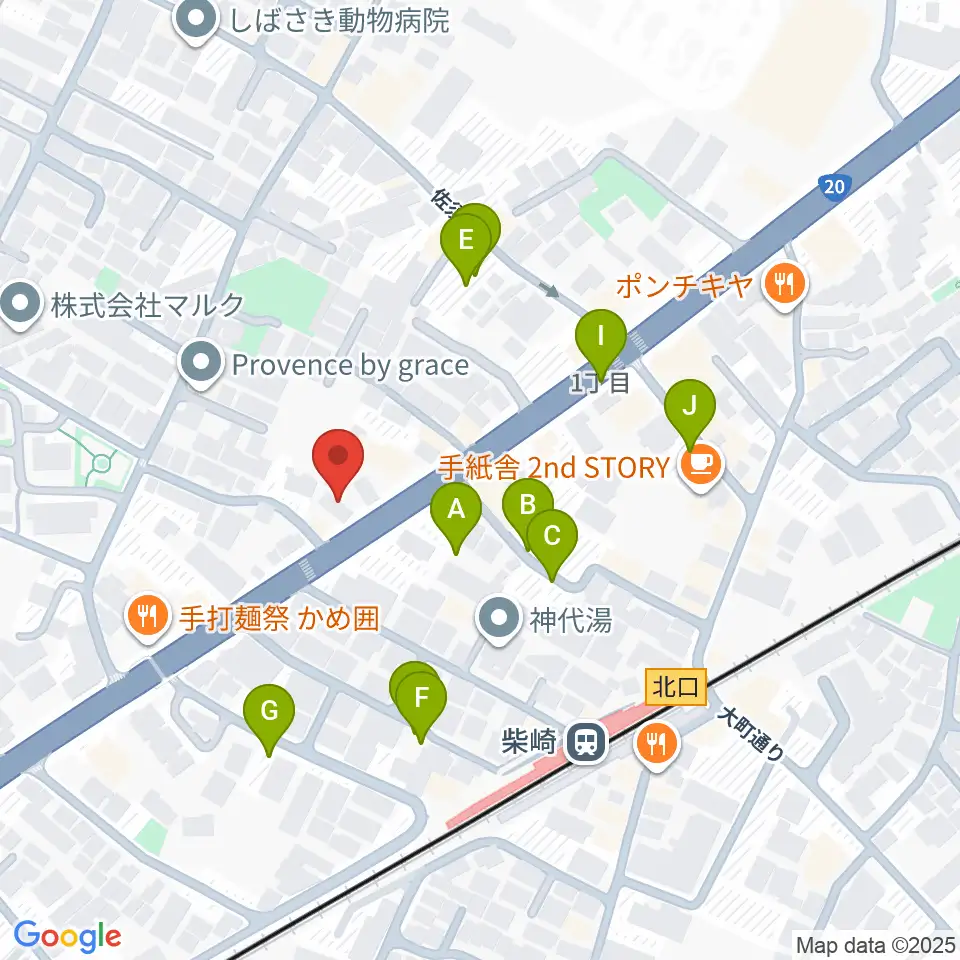 岡本ピアノサービス周辺の駐車場・コインパーキング一覧地図