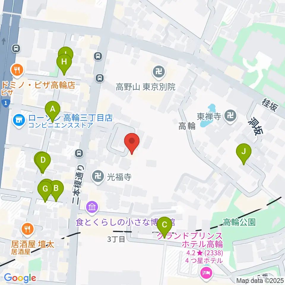 ピアノ防音ナイトーン周辺の駐車場・コインパーキング一覧地図