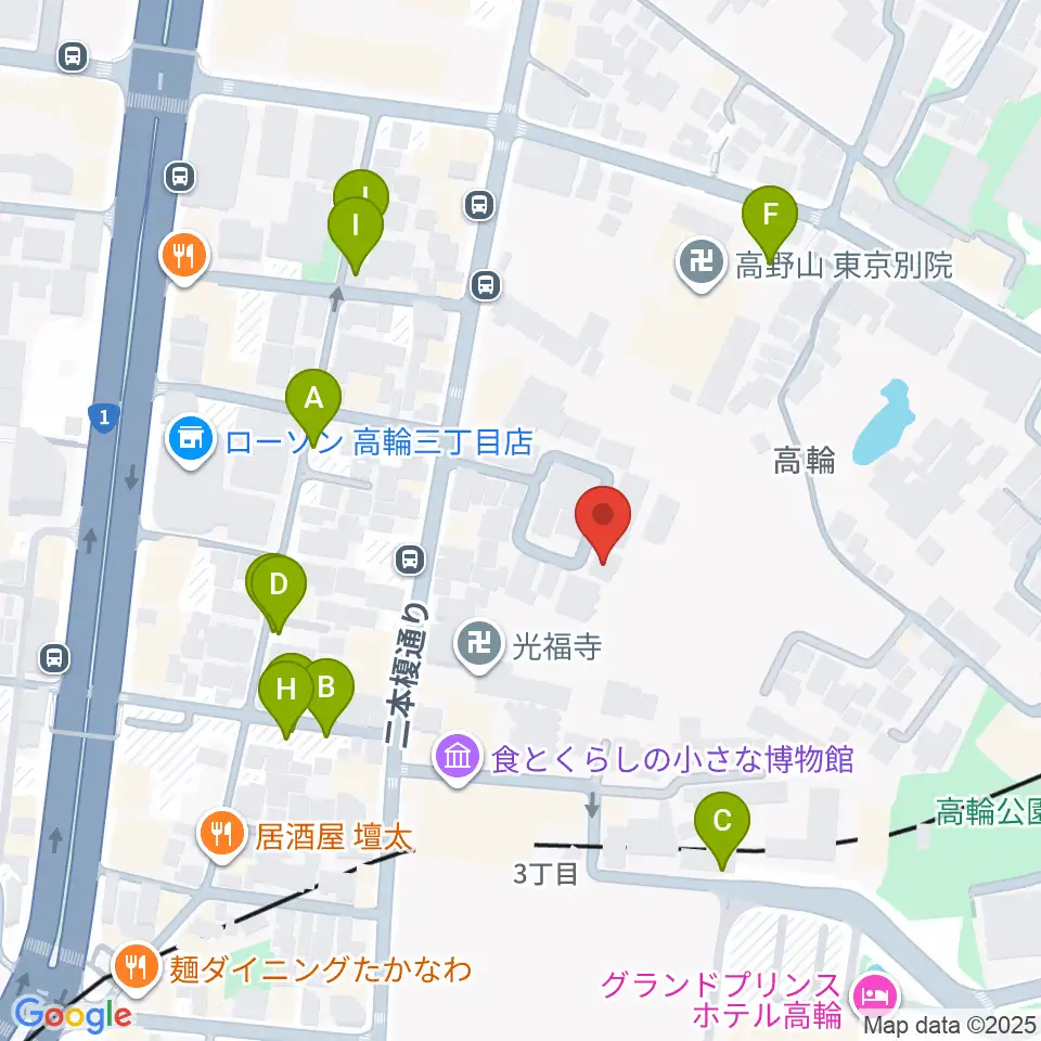 ピアノ防音ナイトーン周辺の駐車場・コインパーキング一覧地図