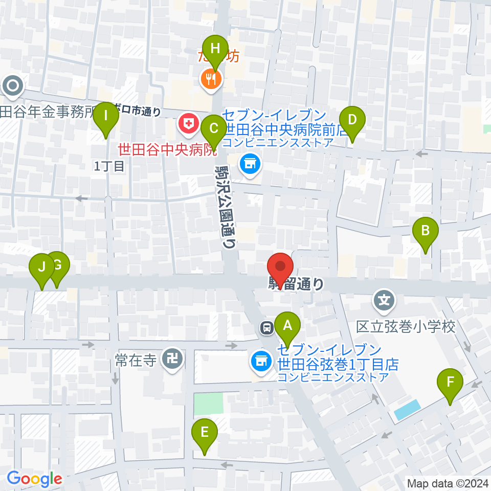 渡辺ピアノ調律事務所周辺の駐車場・コインパーキング一覧地図