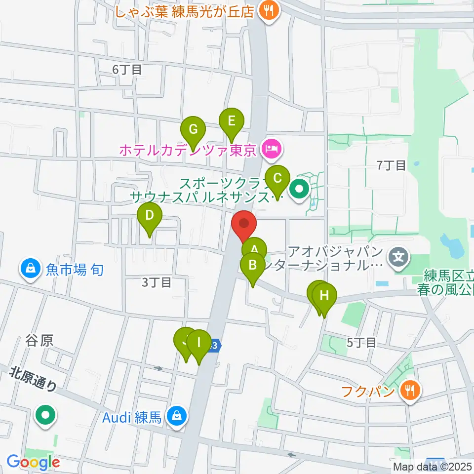日本ピアノギャラリー東京店周辺の駐車場・コインパーキング一覧地図