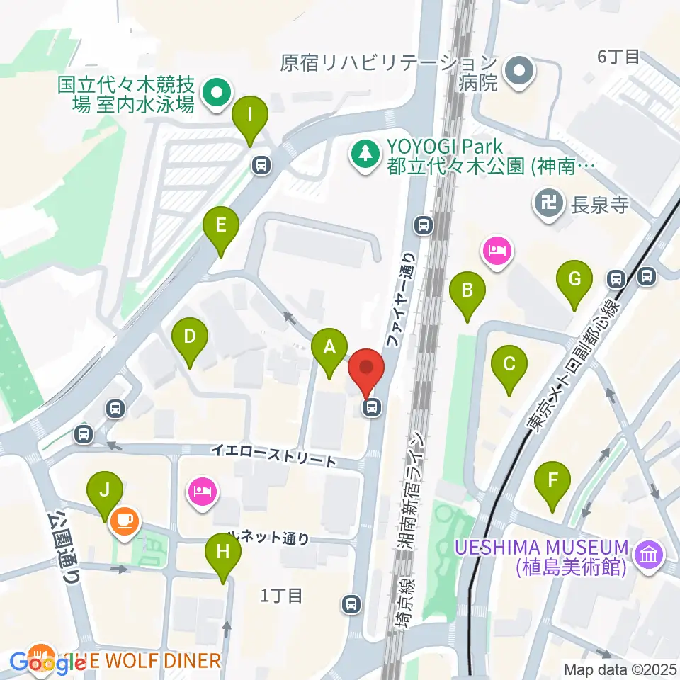 Nancy渋谷周辺の駐車場・コインパーキング一覧地図