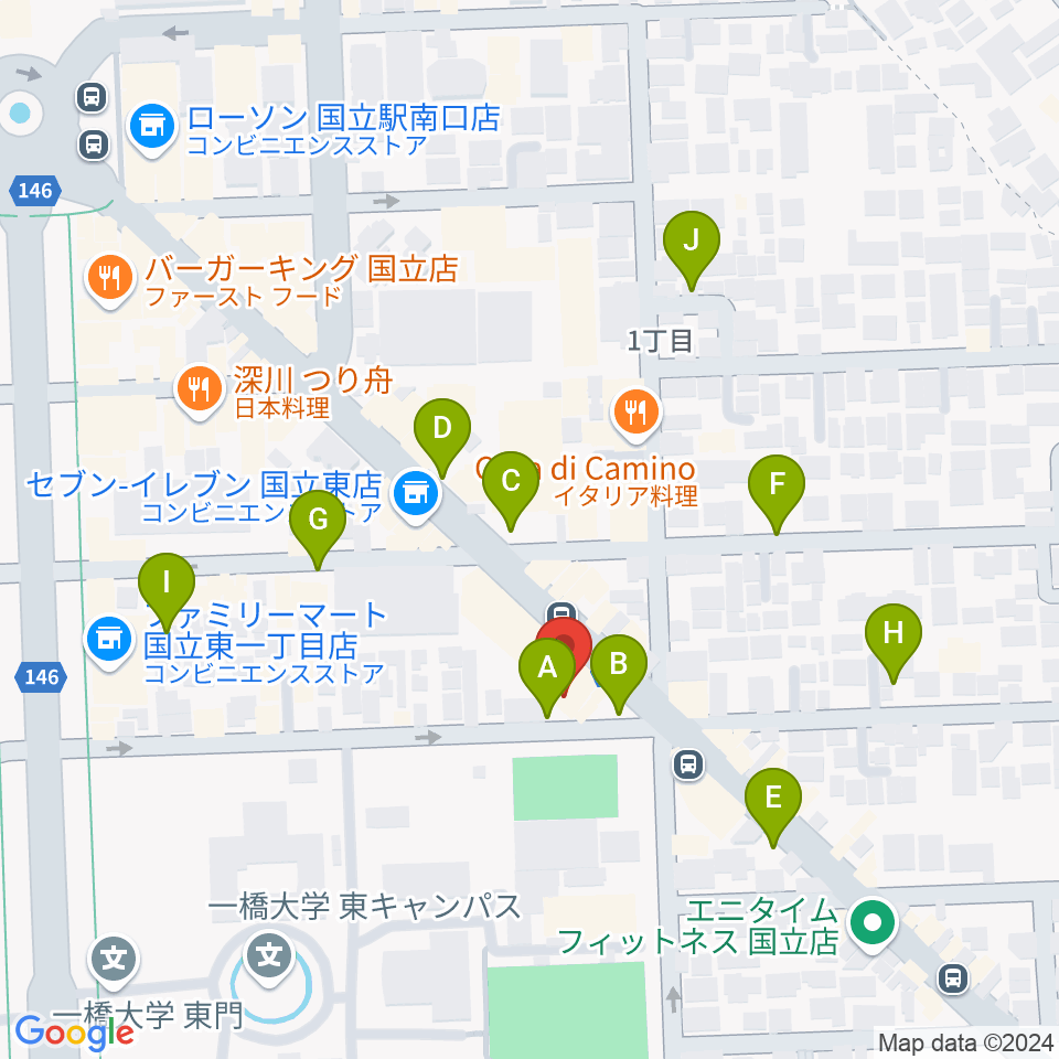 ムサシ楽器周辺の駐車場・コインパーキング一覧地図