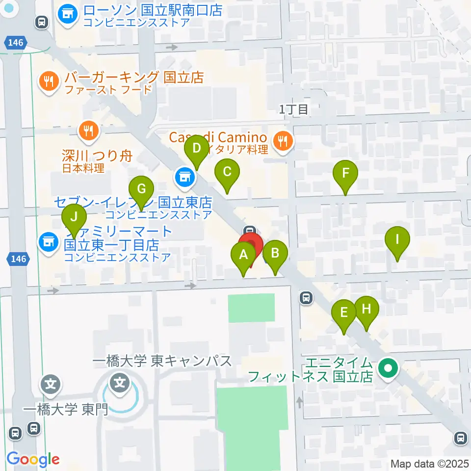 ムサシ楽器周辺の駐車場・コインパーキング一覧地図