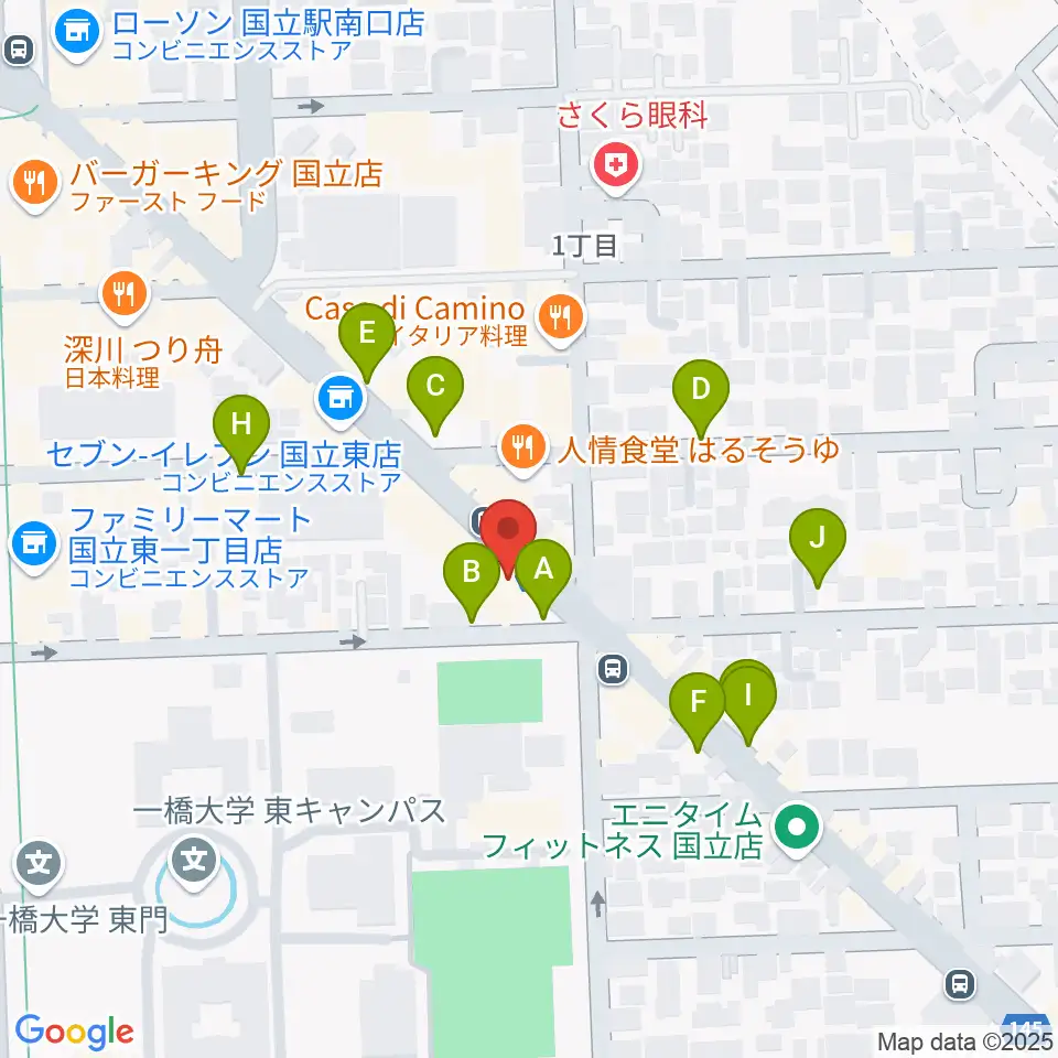 ムサシ楽器周辺の駐車場・コインパーキング一覧地図