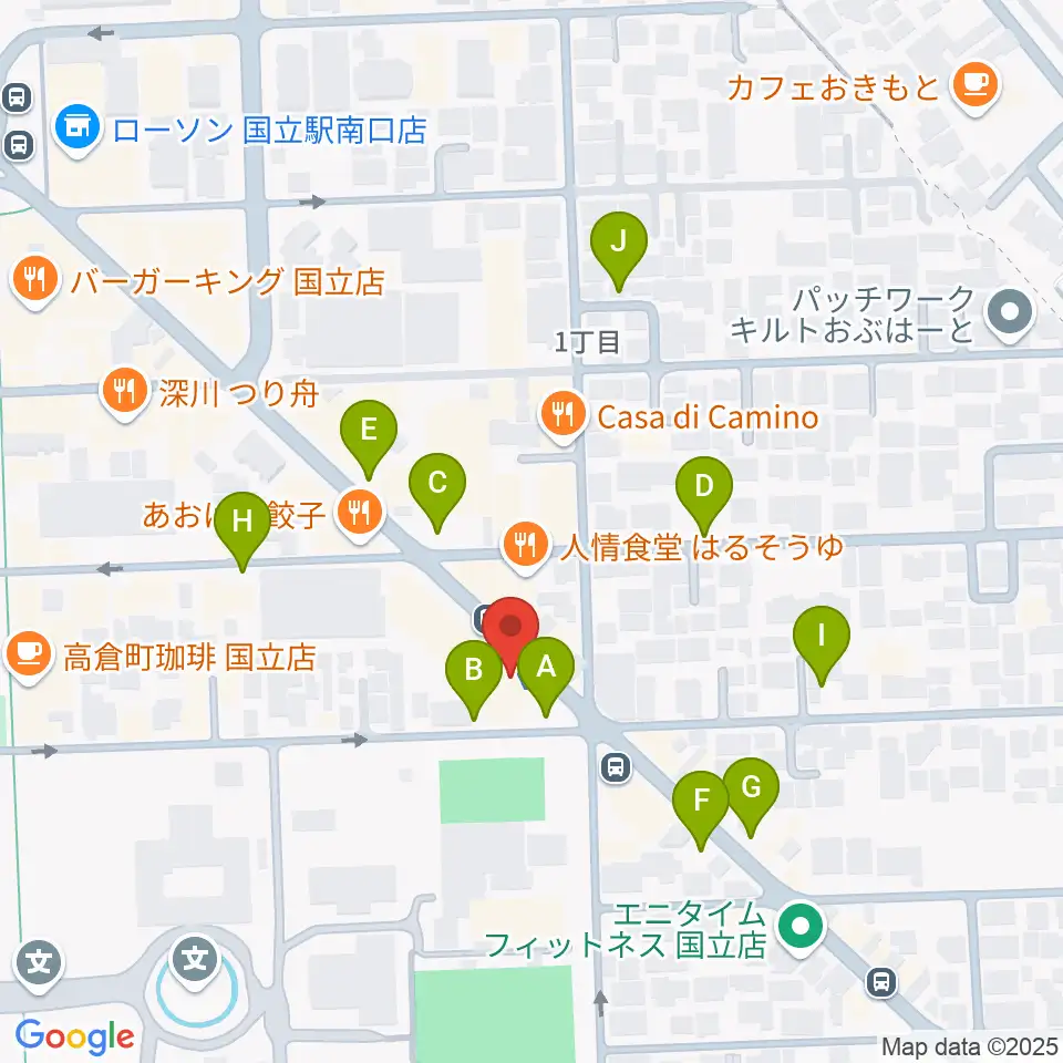 ムサシ楽器周辺の駐車場・コインパーキング一覧地図