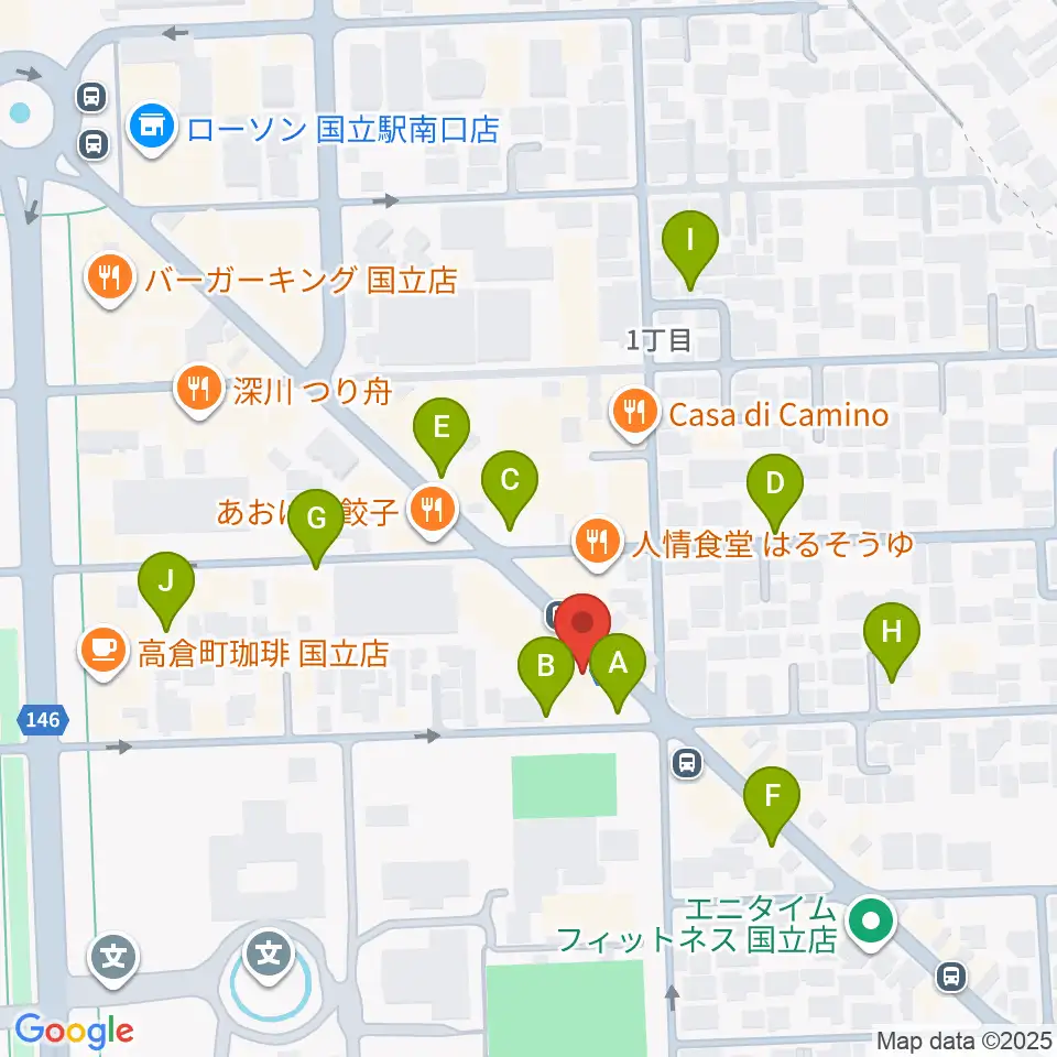 ムサシ楽器周辺の駐車場・コインパーキング一覧地図