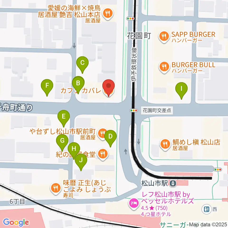 マツヤマ楽器周辺の駐車場・コインパーキング一覧地図