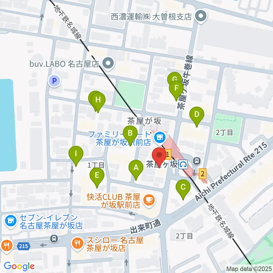 名古屋のピアノ専門店 親和楽器周辺の駐車場・コインパーキング一覧地図