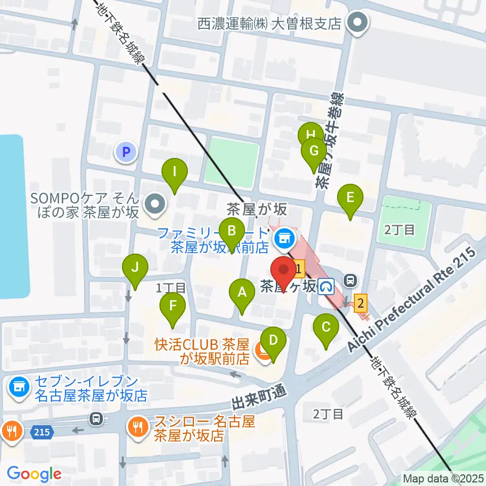 名古屋のピアノ専門店 親和楽器周辺の駐車場・コインパーキング一覧地図