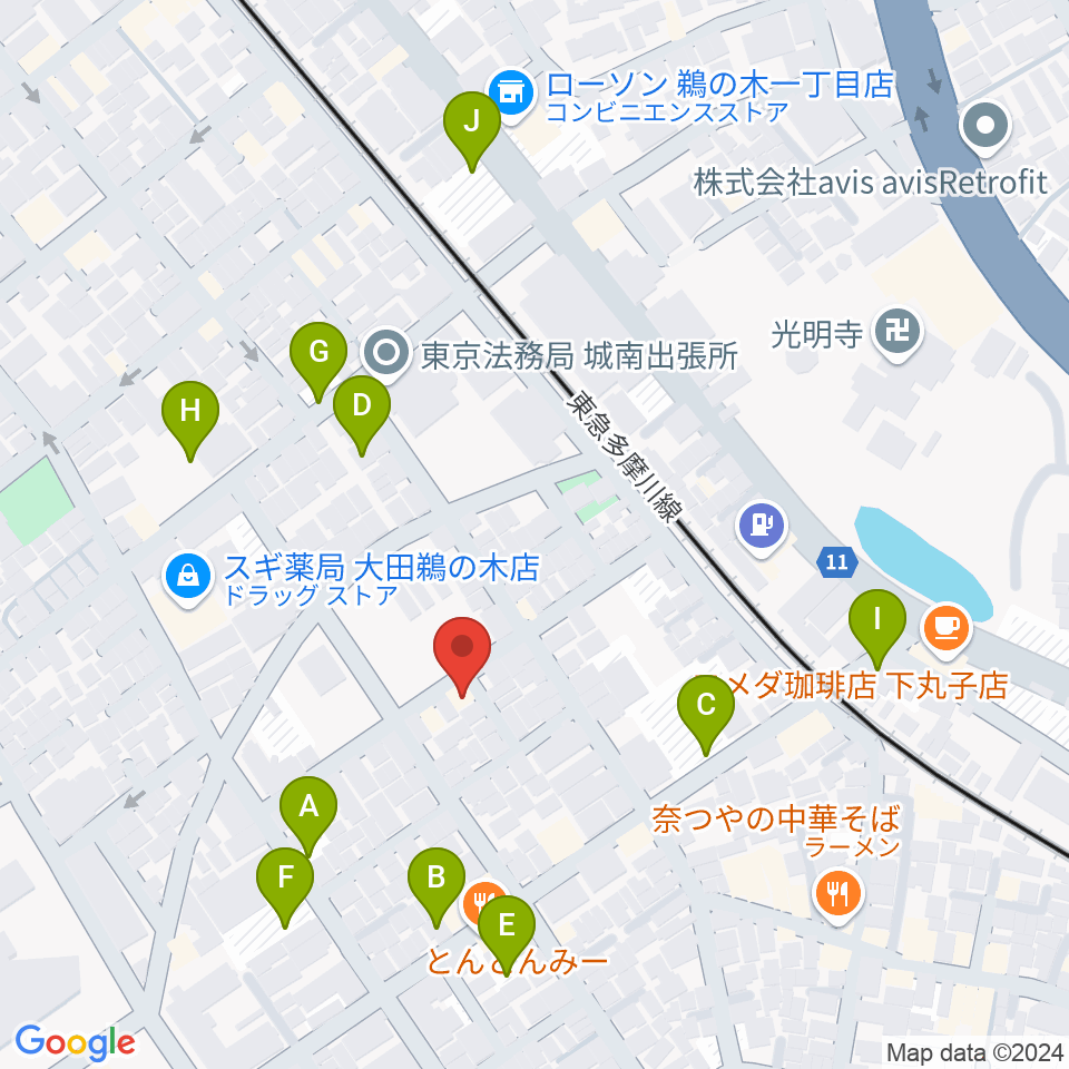 協葉ピアノ周辺の駐車場・コインパーキング一覧地図