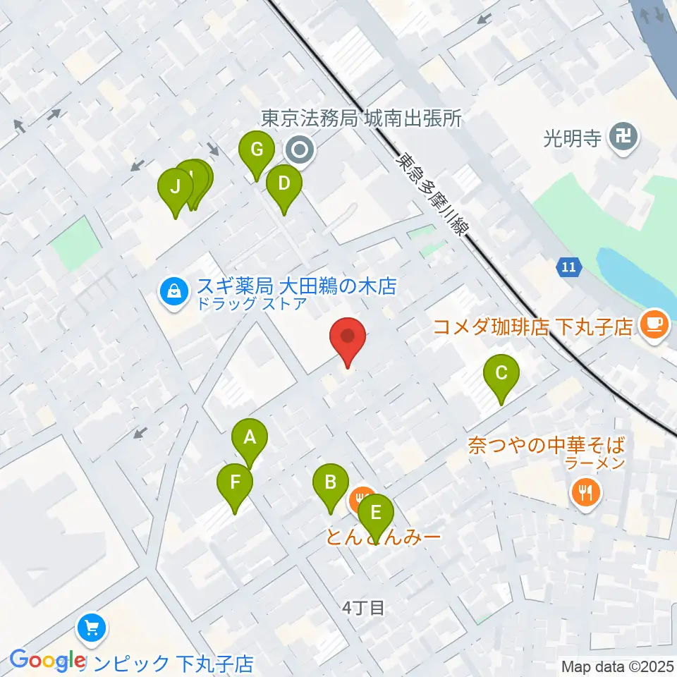 協葉ピアノ周辺の駐車場・コインパーキング一覧地図