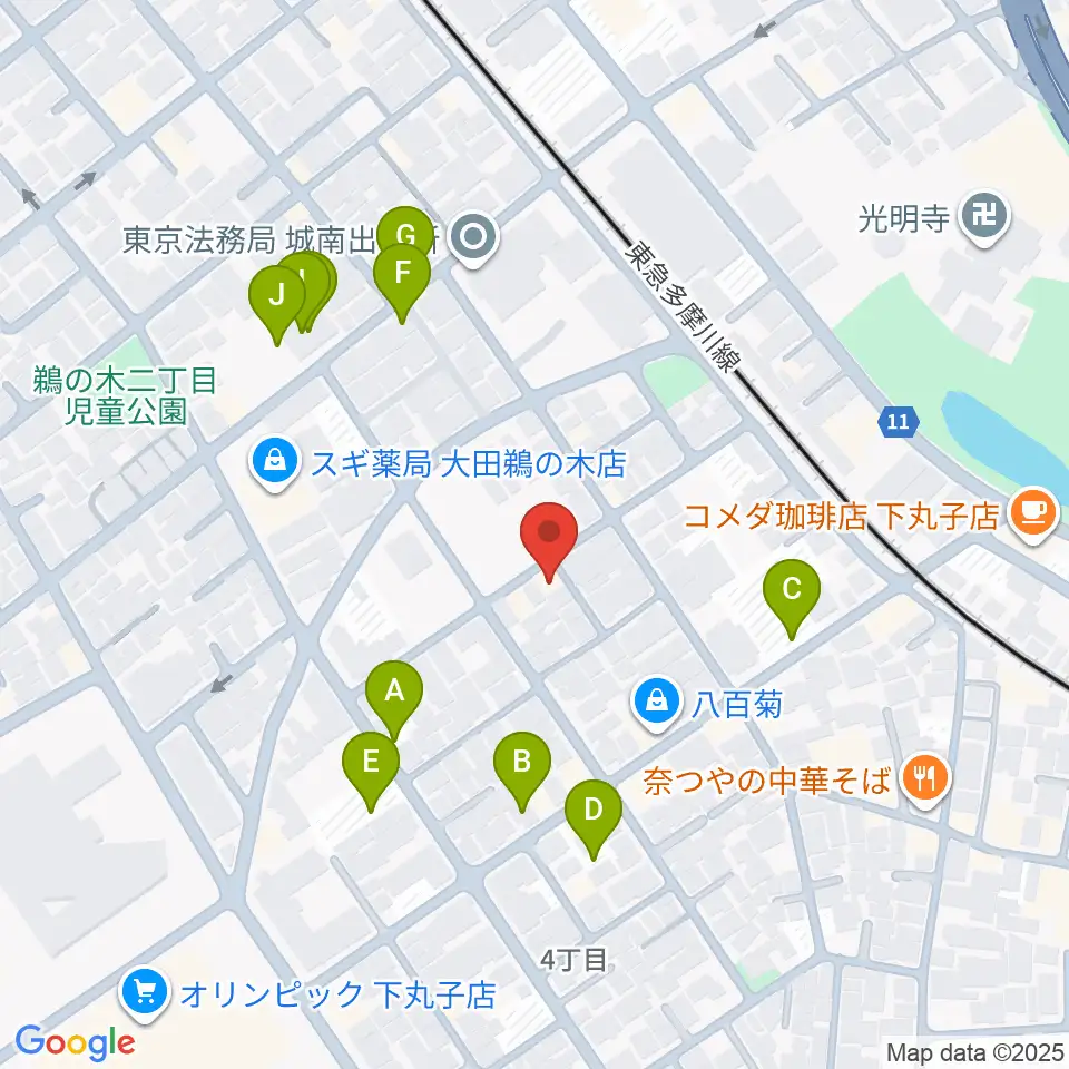 協葉ピアノ周辺の駐車場・コインパーキング一覧地図
