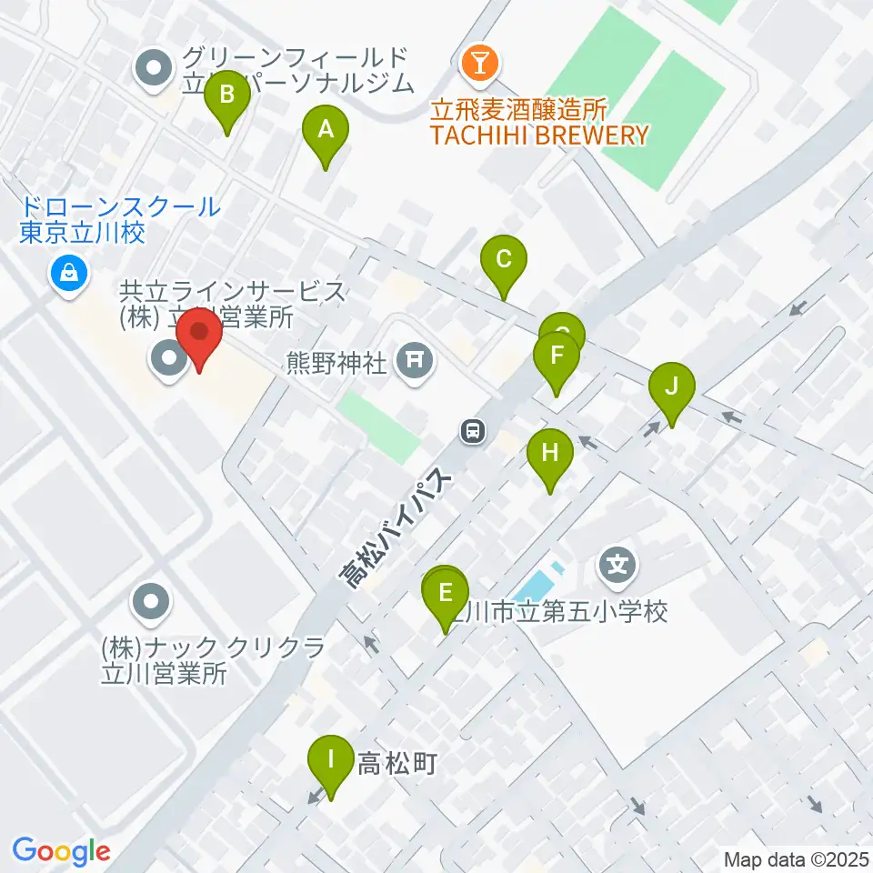 共立ラインサービス周辺の駐車場・コインパーキング一覧地図