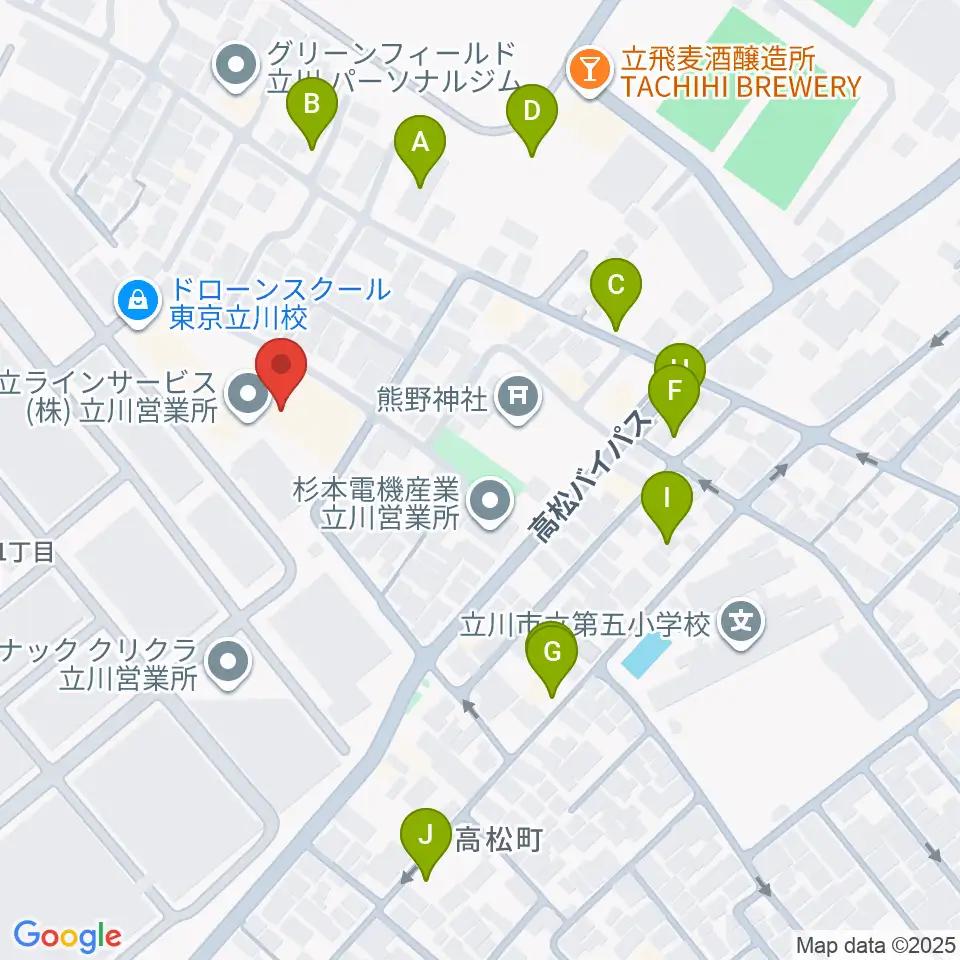 共立ラインサービス周辺の駐車場・コインパーキング一覧地図