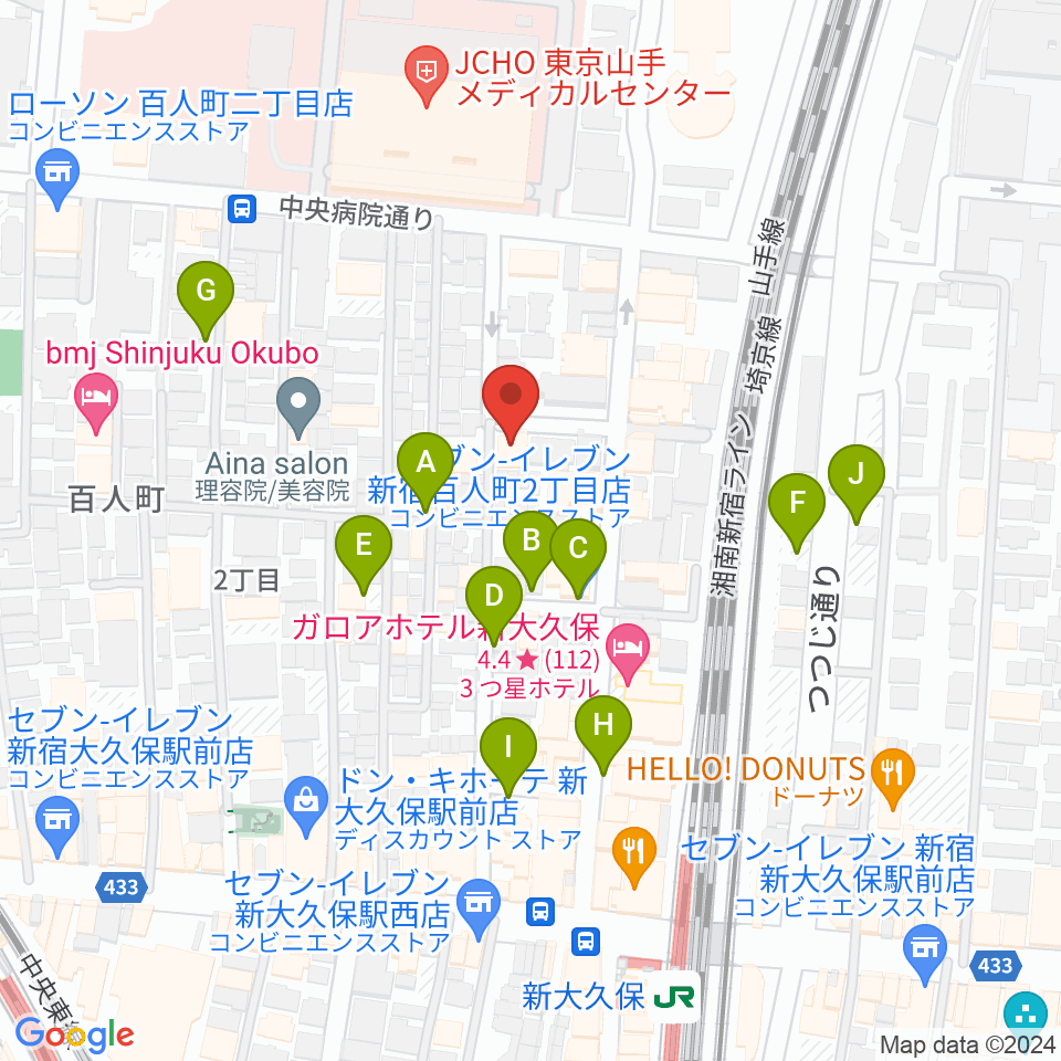 管楽器専門店ダク周辺の駐車場・コインパーキング一覧地図