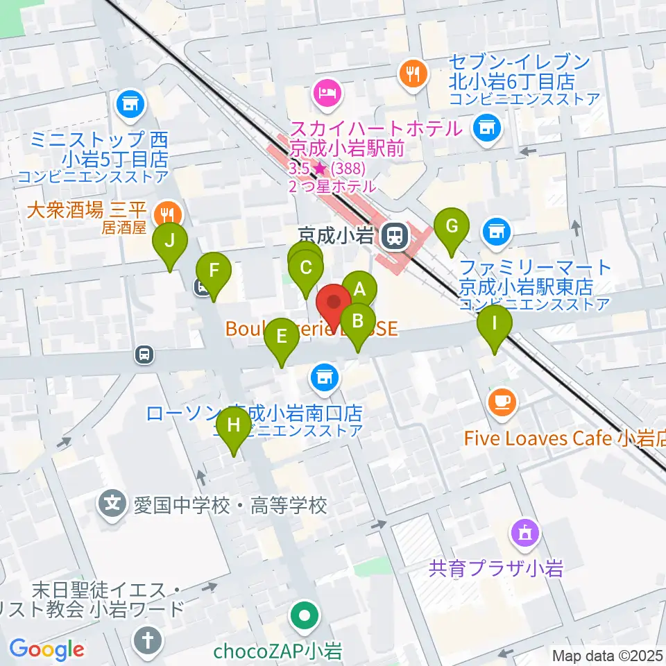 カツマピアノ周辺の駐車場・コインパーキング一覧地図