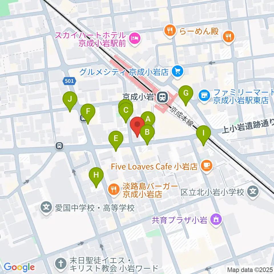 カツマピアノ周辺の駐車場・コインパーキング一覧地図