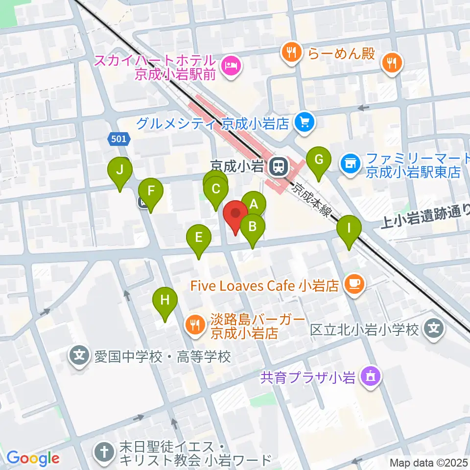 カツマピアノ周辺の駐車場・コインパーキング一覧地図