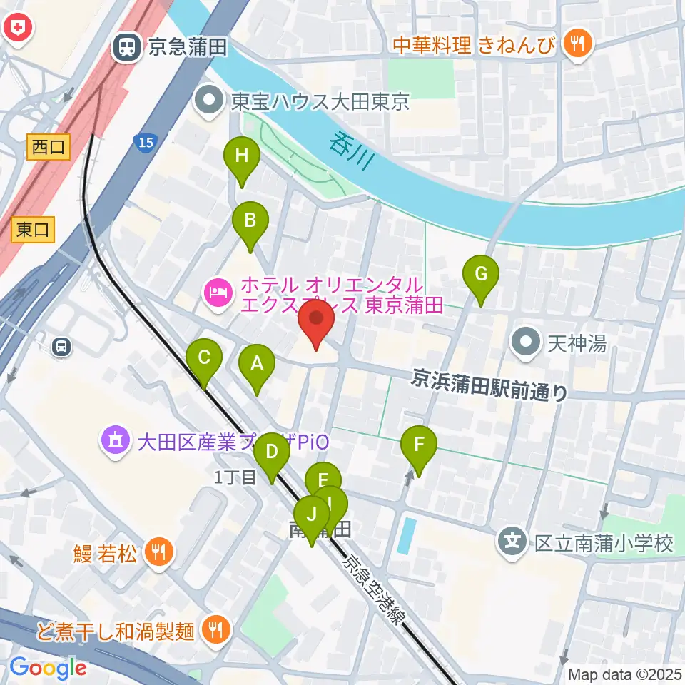 ジョイブラス周辺の駐車場・コインパーキング一覧地図