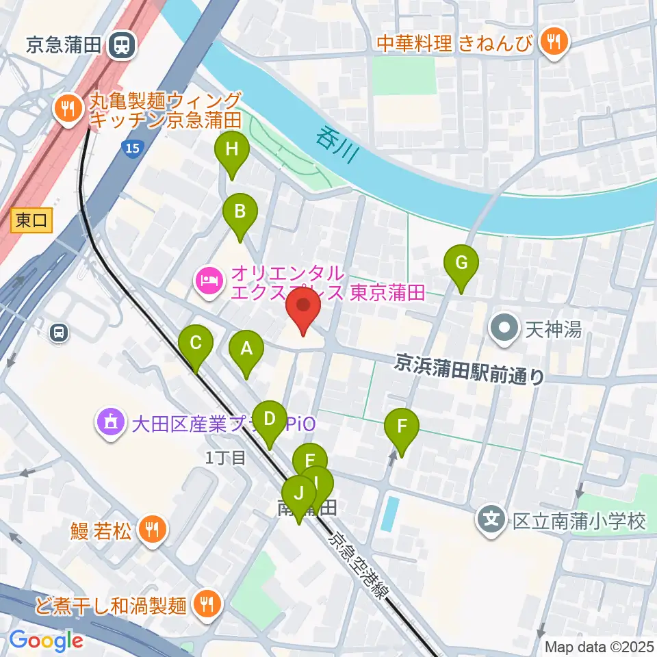 ジョイブラス周辺の駐車場・コインパーキング一覧地図