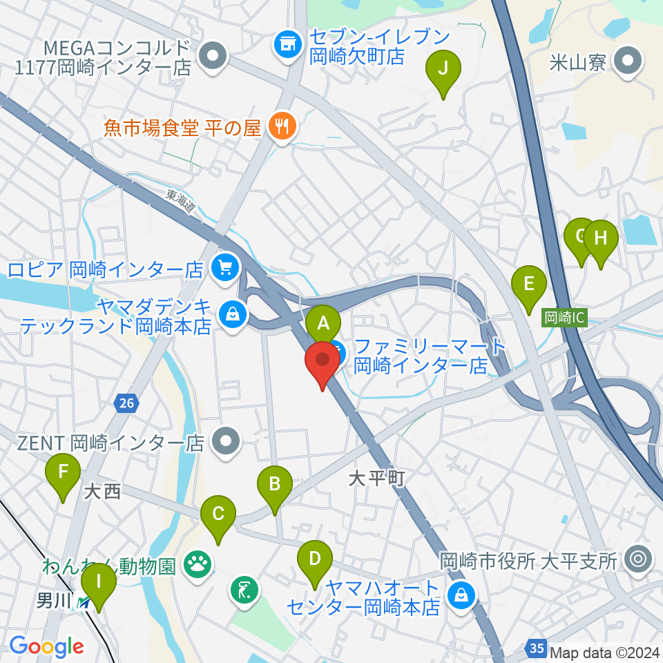 グランドギャラリー本社周辺の駐車場・コインパーキング一覧地図