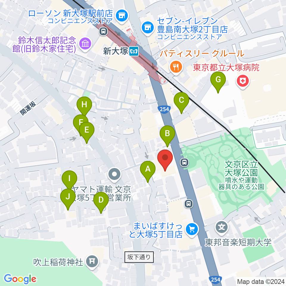 ギター工房 弦周辺の駐車場・コインパーキング一覧地図