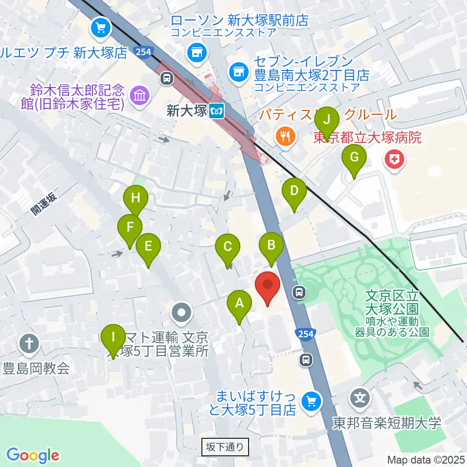 ギター工房 弦周辺の駐車場・コインパーキング一覧地図
