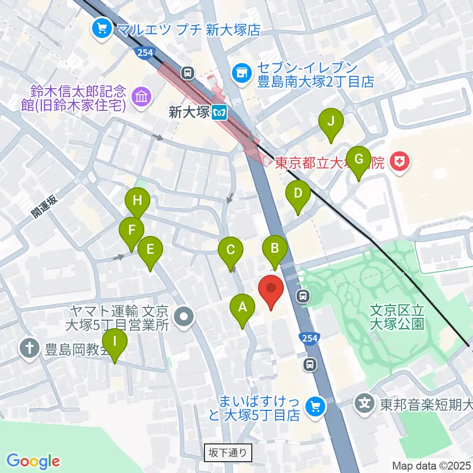 ギター工房 弦周辺の駐車場・コインパーキング一覧地図