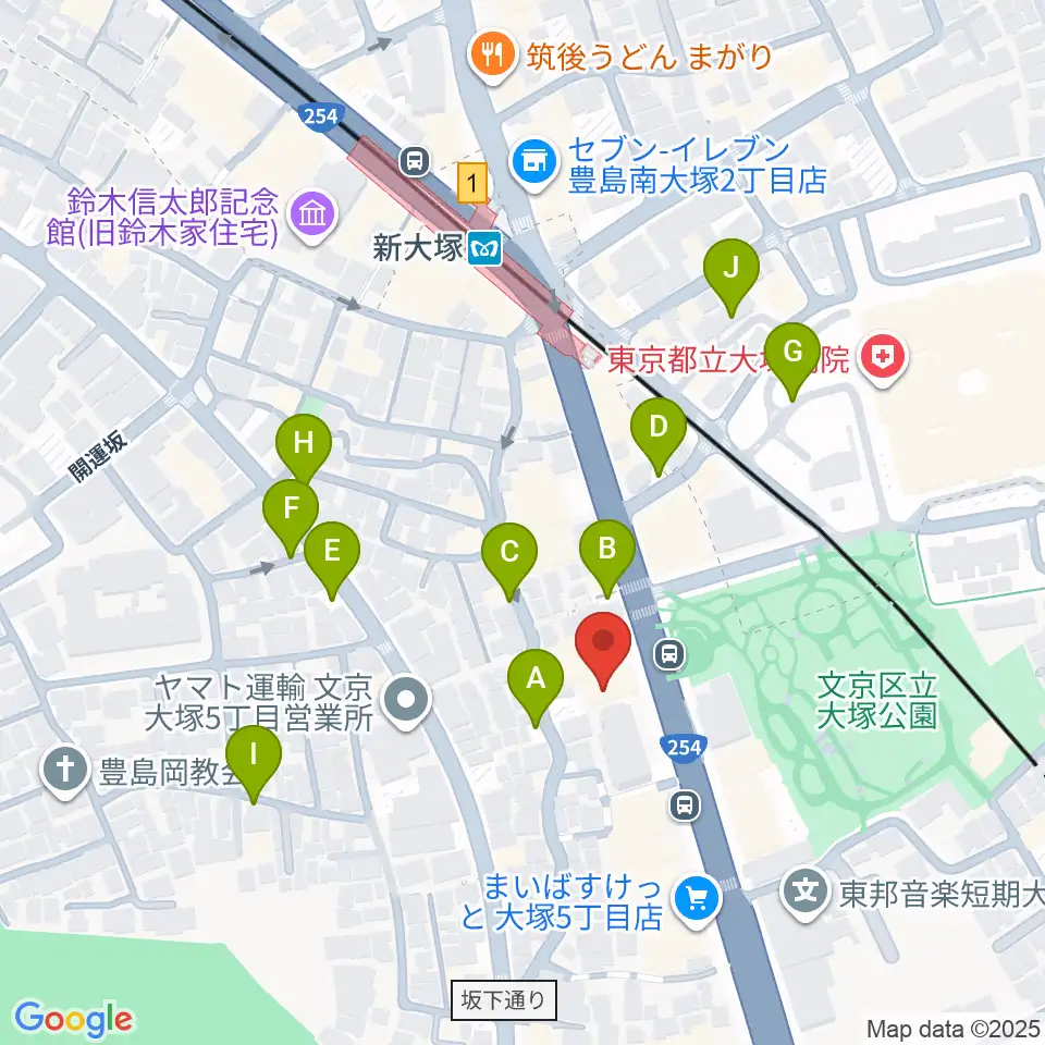 ギター工房 弦周辺の駐車場・コインパーキング一覧地図