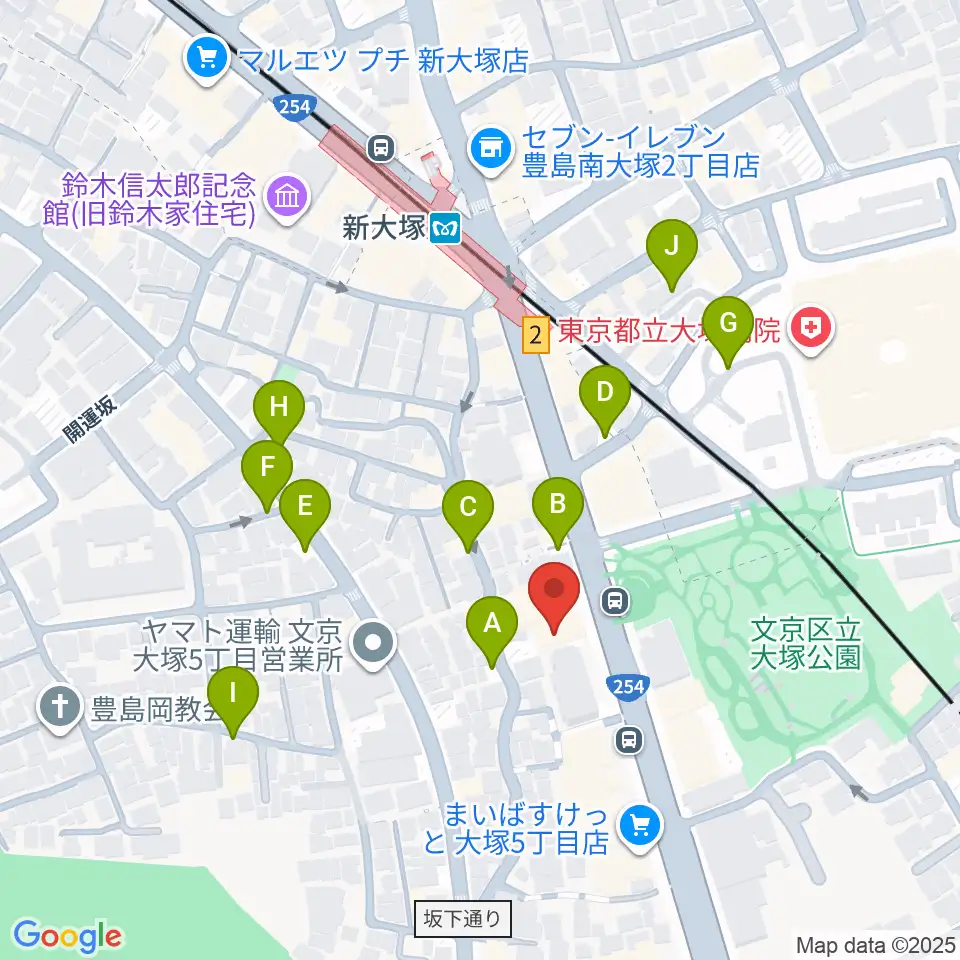ギター工房 弦周辺の駐車場・コインパーキング一覧地図