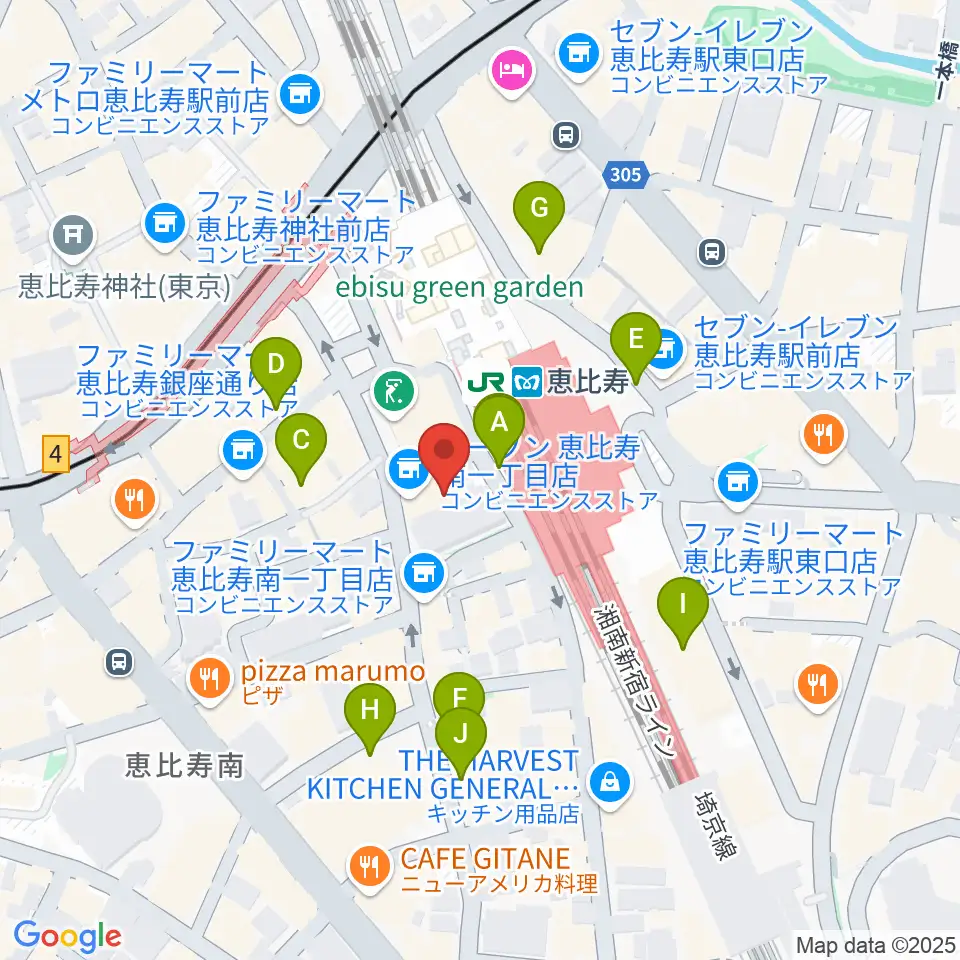 ゴーシュ弦楽器周辺の駐車場・コインパーキング一覧地図