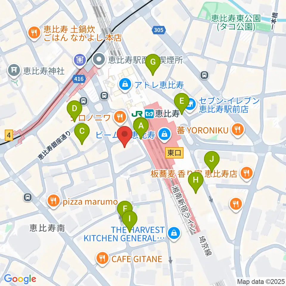 ゴーシュ弦楽器周辺の駐車場・コインパーキング一覧地図