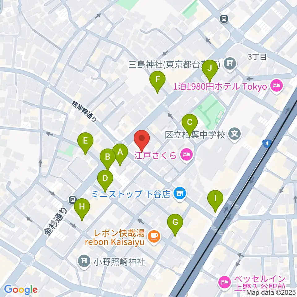 ギターショップ アウラ周辺の駐車場・コインパーキング一覧地図