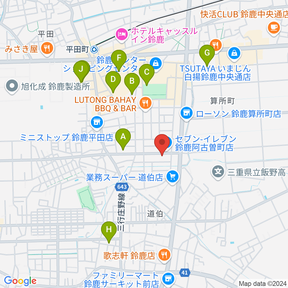 朝日楽器周辺の駐車場・コインパーキング一覧地図