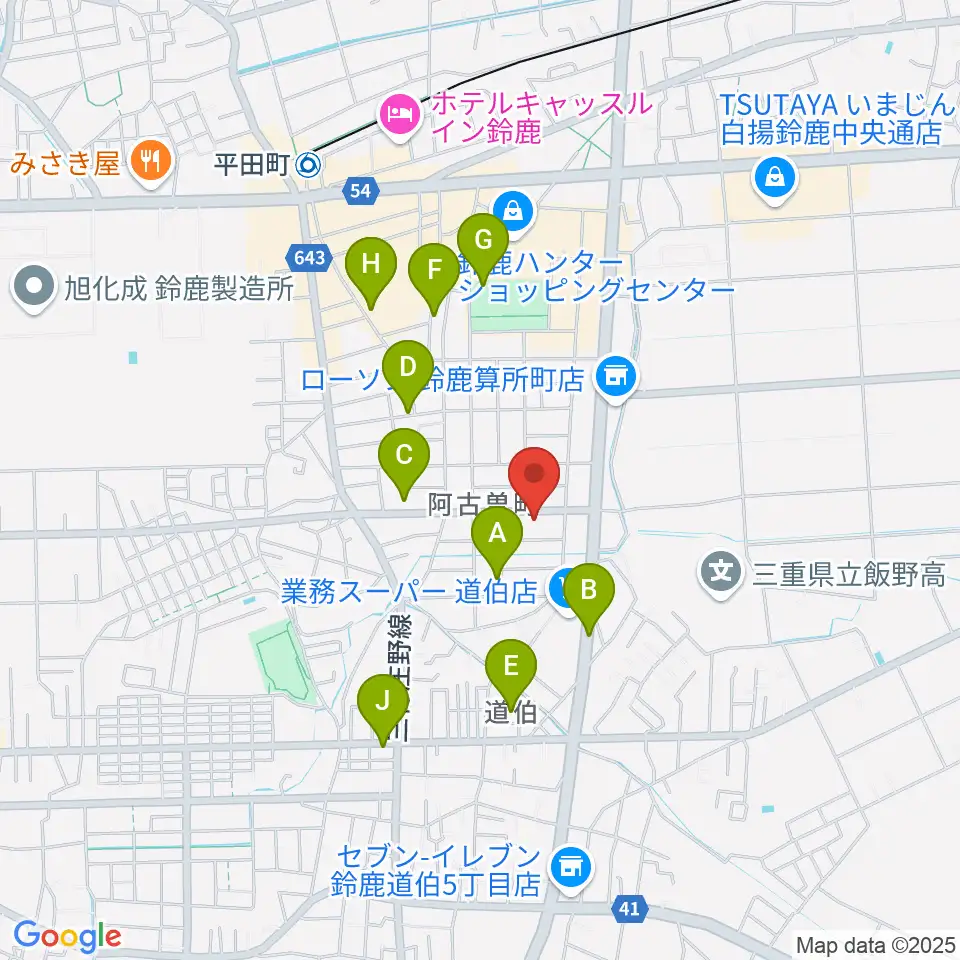 朝日楽器周辺の駐車場・コインパーキング一覧地図