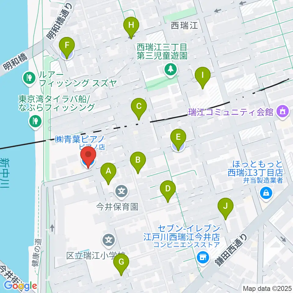 青葉ピアノ周辺の駐車場・コインパーキング一覧地図